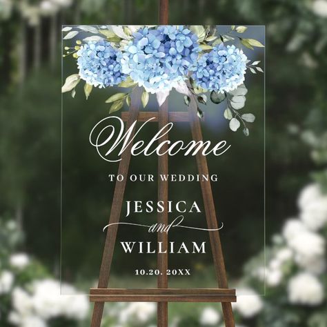 Welcome Acrylic Sign, Wedding Acrylic, Nola Wedding, Acrylic Signs, Blue French, Eucalyptus Wedding, Victorian Wedding, French Garden, Welcome To Our Wedding