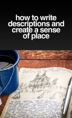 A Sense Of Place, Writing Fantasy, Writers Notebook, Creative Writing Tips, Writing Motivation, Writing Crafts, Descriptive Writing, English Writing Skills, Book Writing