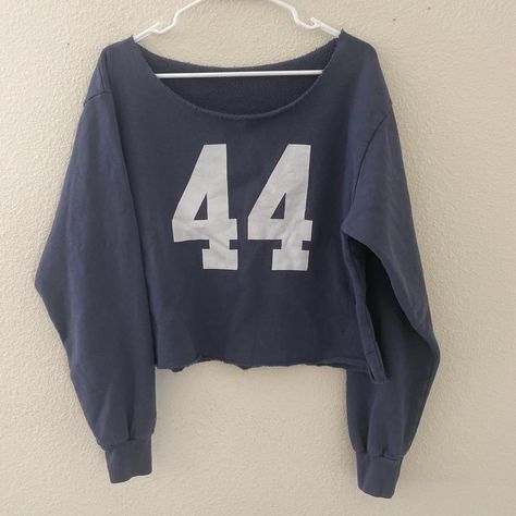 Brandy Melville faded blue Erica 44 sweatshirt - Depop Brandy Melville Sweatshirt, School Wishlist, Clothing Pieces, Brandy Melville, Brandy, Sweatshirts Women, Off Shoulder, Crew Neck, Collage