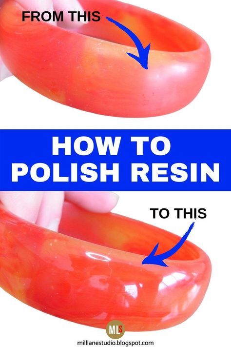 Resin Polishing, Resin Beginner, Resin Tips, Resin Crafting, Epoxy Resin Diy, Resin Crafts Tutorial, Diy Resin Projects, Resin Jewelry Diy, Resin Bangles