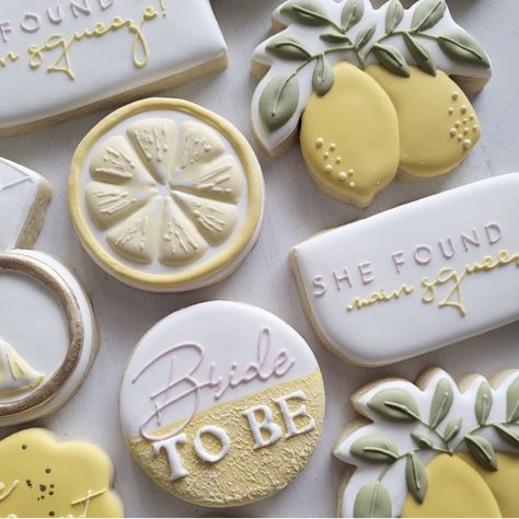 Bridal Shower Honey, She Found Her Main Squeeze, Found Her Main Squeeze, Lemon Themed Bridal Shower, Lemon Theme, Wedding Shower Themes, Bridal Shower Inspo, Bridal Shower Themes, Bridal Shower Cookies