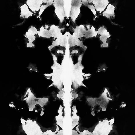 Reverse Black and White Rorschach Test Inkblot Pattern Rorschach Art, Touch Designer, Rorschach Inkblot Test, Rorschach Inkblot, Rorschach Test, Ink Blot, Unique Image, Natural Forms, Nature Images