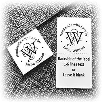 Amazon.com: 200pcs Clothing Label Sewing Sew on in tag Custom Name Design Handmade Business Text Logo Personalized Soft Satin Ribbon Waterproof Washable Fabric Label Size 1.2" Custom Clothing Labels, Sewing Business, Sewing Space, Reading Gifts, Embroidery Monogram, Fabric Labels, Sewing Tags, Text Logo, Name Design