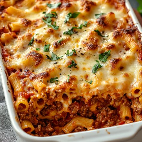 Baked Ziti Recipe - That Oven Feelin Oven Baked Ziti, Healthy Baked Ziti, Baked Ziti With Meat, Baked Ziti With Ricotta, Easy Baked Ziti, Ziti Recipe, Ziti Pasta, Ziti Recipes, Baked Ziti Recipe