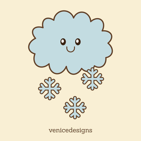 Cute Snow Design Clipart Snow Clipart, Graphic Design Elements, Snowy Winter, Design Drawing, Flat Illustration, Winter Weather, Flat Design, The Snow, Educational Resources