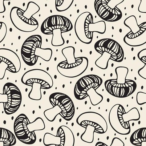 Mushroom Mural, Mural For Kids Room, Wallpaper Mushroom, Mushroom Background, Mushroom Designs, Mushroom Images, Chasing Paper, Mushroom Wallpaper, Trippy Drawings