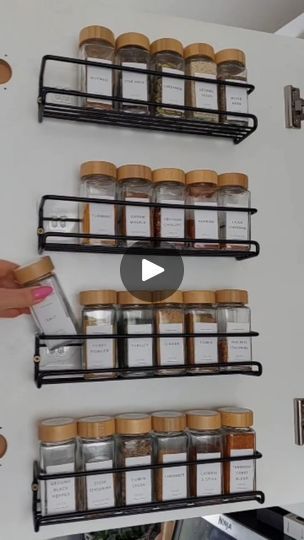 16K views · 495 reactions | Organize with me these spice jars to sprinkle some order into the kitchen chaos! 🦄✨   📽️barb.home.kitchen   #SpiceOrganization #amazonhome #unboxing #spicejars #spicerack #kitchenorganizer #organizedhome #spices #cleaning #order #homehacks  #homeneeds #kitchencabinets   Amazing Amazon Gadgets Perfect Organizer Goals Cupboard Cabinets Cleaning Order Organization Cabinets Spice Rack | Amaze Style Hub | Sugartapes · Lovely Spice Jar Organization, Cleaning Order, Organization Cabinets, Spice Cabinet Organization, Organize With Me, Cabinet Spice Rack, Kitchen Cupboard Organization, Jars Kitchen, Spice Jar Set