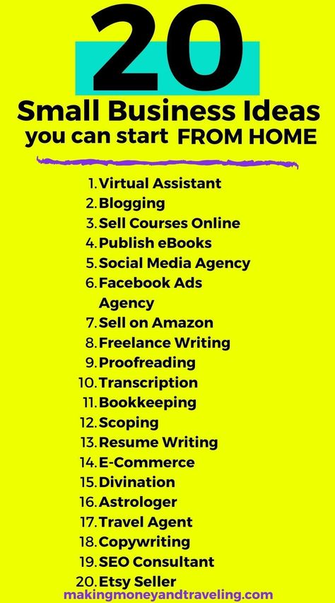 These small business ideas are great small businesses that you can start from home! If you want to work from home or be your own boss, starting your own small business is a great idea. These small business ideas require minimal money and time to startup and can very lucrative businesses! #makemoney #smallbusiness #entrepreneurship Best Small Business Ideas From Home, Best Small Business Ideas Products, Owning A Business Aesthetic, Diy Business Ideas, Business Start Up Ideas, Business To Start From Home, Micro Business Ideas, Small Business Ideas Online, Simple Business Ideas