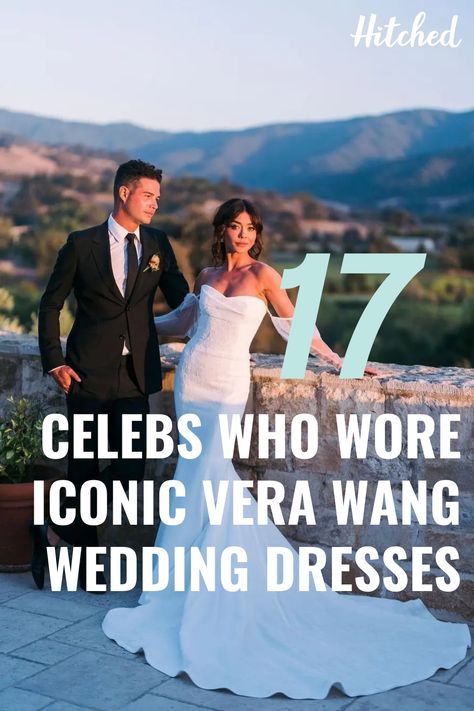 Ever since we saw Kate Hudson in that Vera Wang Bride Wars dress, we’ve been completely obsessed with celebrity brides who wore Vera Wang wedding dresses! Though, disclaimer, we can’t back the whole ‘You alter yourself to fit Vera’... Even the most renowned wedding dress designers welcome alterations and for anyone who needs to hear it, you don’t need to lose weight for your wedding! Classic Vera Wang Wedding Dress, Vera Wang Dress Wedding, Vers Wang Wedding Dress, Vera Wang Wedding Dress Vintage, Vintage Vera Wang Wedding Dress, Designer Wedding Dresses Vera Wang, Wedding Dress Vera Wang, Vera Wang Wedding Dresses, Italian Wedding Dress