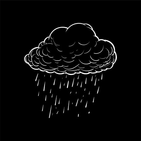 Raining Cartoon, All Apps Icon, Instagram Black Theme, Yellow Aesthetic Pastel, Iphone Logo, Weather Icon, App Background, Black App, Feeling Under The Weather