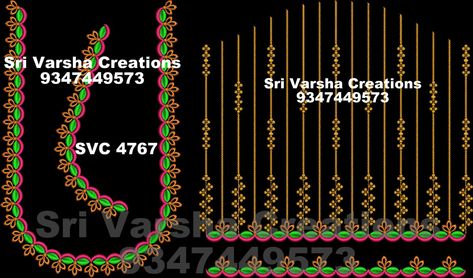 Varsha Creation, Latest Embroidery Designs, Computer Work, Indian Bride Outfits, Blouse Embroidery, Bride Outfits, Simple Embroidery Designs, Work Pattern, Maggam Work Blouse Designs