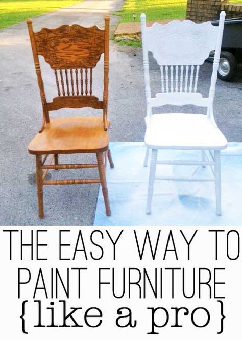 paint furniture Styl Shabby Chic, Furniture Rehab, Painted Chairs, Painting Furniture, Refurbished Furniture, Furniture Restoration, Paint Furniture, Flipping Furniture, Redo Furniture