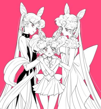 Black lady chibusa small lady Chibiusa Tsukino, Sailor Mini Moon, Sailor Moon Villains, Arte Sailor Moon, Minako Aino, Sailor Moon Fan Art, Sailor Moon Aesthetic, Black Lady, Sailor Chibi Moon