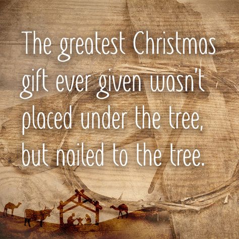 The greatest Christmas giftCrystina  #christmas #cross #gift #greatest #jesus #manger #nailed #tree Sermon Quotes, Christmas Scripture, Christmas Card Sayings, Christmas Sayings, Church Signs, Bread Of Life, Christmas Quote, Happy Birthday Jesus, The Greatest Gift