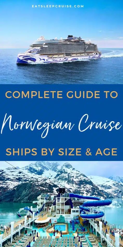 Guide to Norwegian Cruise Line Ships By Age (2024)  Our comprehensive guide to Norwegian Cruise Line ships by age and class will help you decide which ship is best for your next vacation.  Norwegian Cruise Line, Cruise Ships, Cruise Tips Cruise Checklist, Norwegian Sky, Norwegian Escape, Pride Of America, Honeymoon Cruise, Cruise Essentials, Packing List For Cruise, Cruise Excursions, Packing For A Cruise