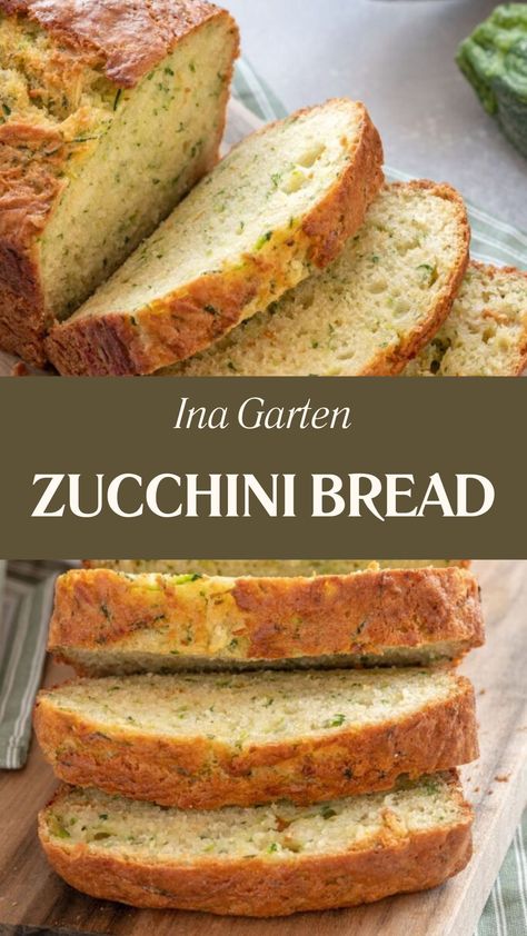 Ina Garten Zucchini Bread Easy Zuchinis Bread Recipe, Cinnamon Zucchini Bread, Healthy Zucchini Bread, Zucchini Vegetable, Moist Zucchini Bread, Breakfast Cakes, Zucchini Bread Healthy, Holidays Recipes, Zucchini Bread Recipe