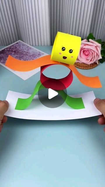 Paper Character, Easy Toddler Crafts, Cute Paper, Easy Arts And Crafts, Kindergarten Crafts, Diy Crafts For Kids Easy, Fun Easy Crafts, Paper Crafts For Kids, Paper Crafts Diy Kids