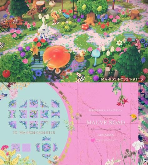 Acnh Fairy Paths Designs, Acnh Fairy Designs Path, Whimsical Animal Crossing, Acnh Fairycore Island Path Codes, Acnh Path Codes Fairycore, Acnh Whimsical Path, Fairycore Design Codes Acnh, Fairycore Paths Acnh Codes, Acnh Island Designs Fairycore