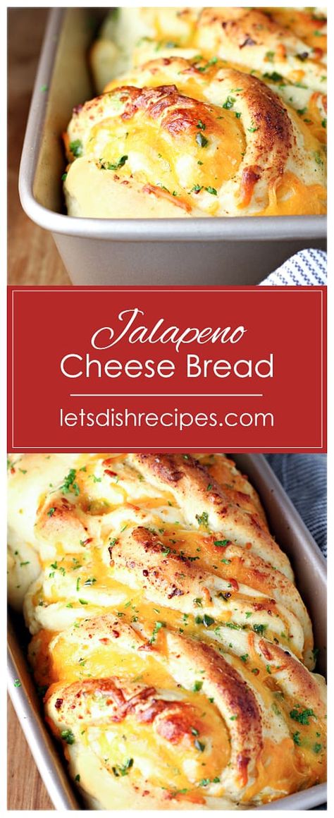 Jalapeno Cheese Bread Jalapeno Cheese Bread, Honey Oat Bread, Homemade White Bread, Cheese Bread Recipe, Tasty Bread Recipe, Jalapeno Recipes, Jalapeno Cheese, Cloud Bread, Cheesy Bread