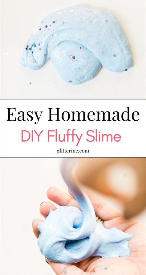 This homemade slime recipe is perfect for kids! It's a fun and fluffy craft, with fluffy cloud slime that's easy to make. Using fluffy slime ingredients like slime with shaving cream, it’s the best kids craft. Learn how to make slime with this easy slime recipe and start making fluffy slime today! Cloud Slime Recipe With Shaving Cream, How To Make Jelly Slime, Fluffy Slime Recipe Shaving Cream, Slime Without Baking Soda, Non Sticky Slime Recipe Easy, Best Slime Recipe Ever, Easy Slime Recipe 2 Ingredients, Shaving Cream Slime Recipe, Cloud Slime Recipe