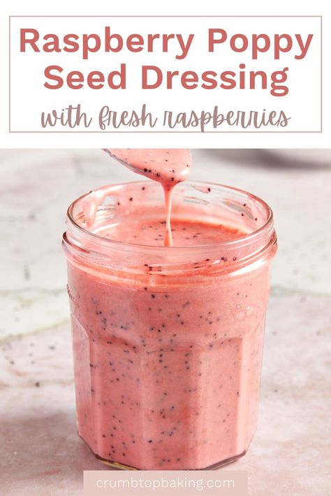 Raspberry Poppy Seed Dressing, Creamy Raspberry Dressing, Cranberry Poppyseed Dressing, Raspberry Poppyseed Dressing, Sweet Poppy Seed Dressing, Healthy Poppyseed Dressing, Poppyseed Recipes, Raspberry Salad Dressing, Poppy Seed Dressing Recipe