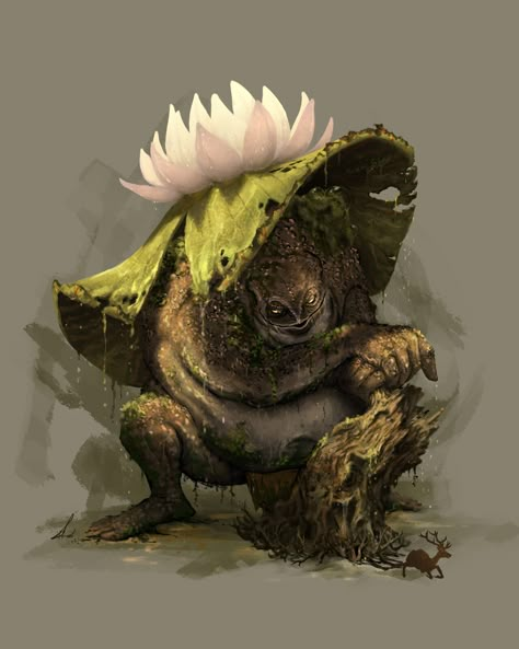 Swamp Character, Dnd Swamp, Swamp Monster, Swamp Creature, Humanoid Creatures, Beast Creature, Creature Artwork, Dnd Monsters, Alien Concept Art