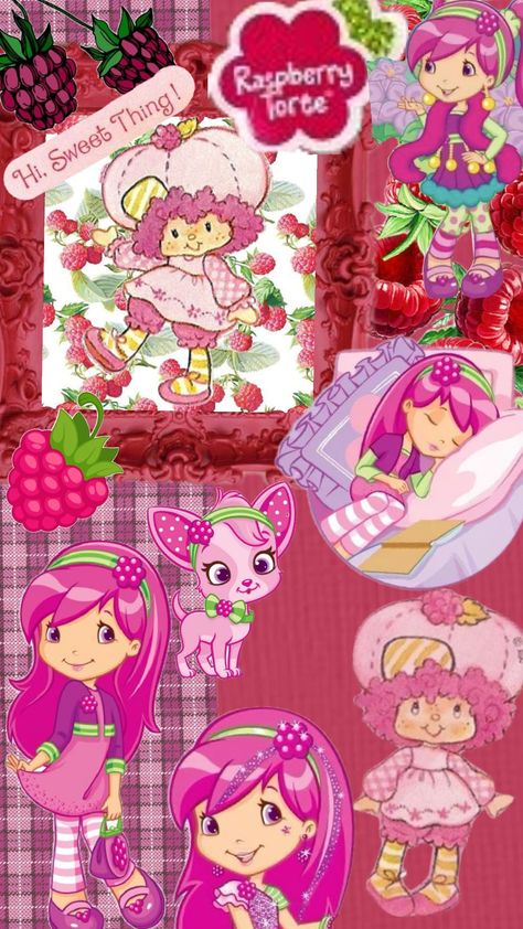 #strawberry shortcake #raspberry torte #wallpaper Raspberry Strawberry Shortcake, Torte Aesthetic, Acnh Strawberry, Journaling Essentials, Strawberry Shortcake Raspberry, Raspberry Torte, Ipad Aesthetic, Dti Fits, Strawberry Shortcake