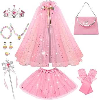 Princess Cloak, Princess Cape, Princess Accessories, Dress Up Clothes, Cape Set, Princess Wands, Pink Cape, Princess Fashion, Real Princess