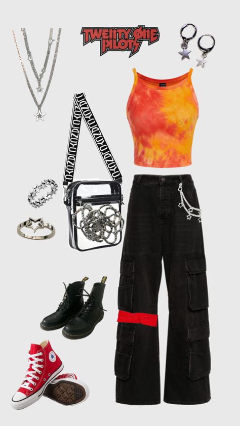 twenty one pilots concert fit! Clancy Tour Outfit Ideas Twenty One Pilots, Clancy Concert Outfits, Twenty One Pilots Clancy Tour Outfit, Twenty One Pilots Tour Outfit, Twenty One Pilots Outfit Concerts, 21 Pilots Concert Outfit, Clancy Tour Outfit Ideas, Clancy Tour Outfit, Clancy Outfit