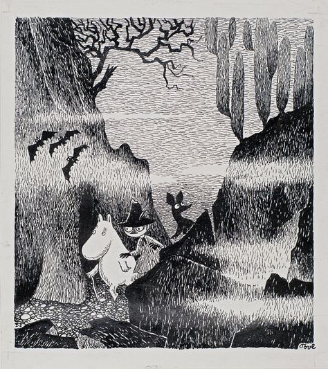 tales from moominvalley — tiekur: Tove Jansson (1951) Moomin Tattoo, Skeleton Drawings, Moomin Valley, Tove Jansson, History Images, Drawing Projects, Old Anime, Sandbox, Leonardo Dicaprio