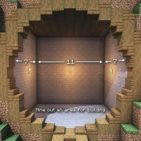 Minecraft Base Room Ideas, Minecraft Secret Base Entrance, Minecraft Circle Doorway, Minecraft Random Builds, Nether Portal Room Design, Minecraft Secret Entrance, Minecraft Staircase Indoor, Minecraft Base Ideas Underground, Minecraft Tunnel Entrance