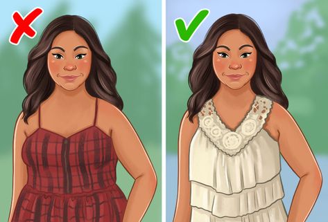 10 Fashion Secrets You Can Use if You Have Thick Arms / Bright Side Big Arms Women Outfit, Tops For Big Arms For Women, Arm Covering Summer Outfits, Large Arms Outfit, Shirts For Big Arms For Women, How To Dress If You Have A Big Stomach, Sleeveless For Big Arms, Plus Size Summer Outfits Big Arms, Dress For Big Arms Women