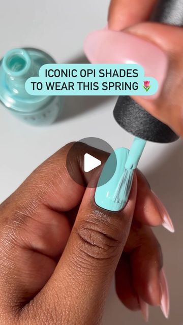 Opi Mod About You, Light Blue Nail Designs, Pastel Mint Green, Light Blue Nails, Baby Blue Nails, Blue Nail Art, Blue Nail Designs, Pastel Mint, Lovely Lavender