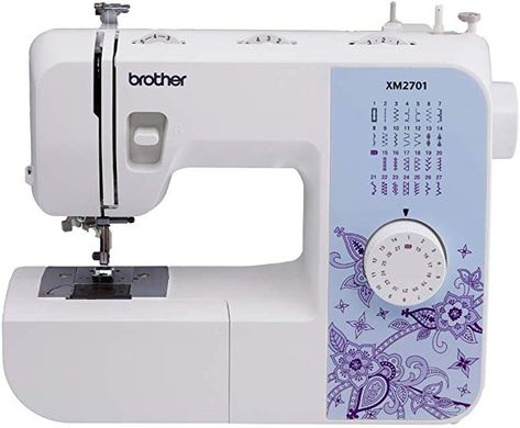 Amazon.com: Brother XM2701 Lightweight Sewing Machine, White Sewing Machine Beginner, Embroidery Machines For Sale, Brother Sewing Machine, Sewing Machines Best, Bobbin Winder, Beginners Sewing, Computerized Sewing Machine, Brother Sewing Machines, Sewing Machine Reviews