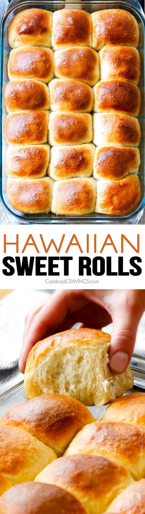 sweet, buttery, tropical Hawaiian Sweet Rolls are super soft and fluffy infused… Crispy Egg, Sweet Roll Recipe, Homemade Marshmallow, Condensed Soup, Hawaiian Sweet Rolls, Reuben Sandwich, Carlsbad Cravings, Biscuit Rolls, Hawaiian Rolls