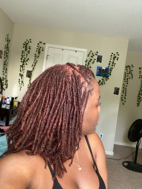 Small Coil Locs, Dyed Sisterlocks, 2025 Growth, Small Locs Black Women, Microlocs Styles, Mini Locs, Microlocs Journey, Loc Goals, Small Locs