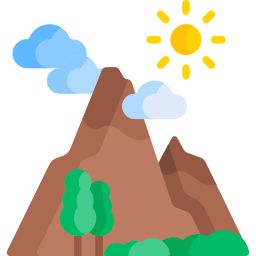 Ecosystem Drawing Easy, Easy Mountain Drawing, Ecosystem Drawing, Mountain Drawing, Drawing Easy, Animated Icons, All Icon, Ecosystem, Icon Font