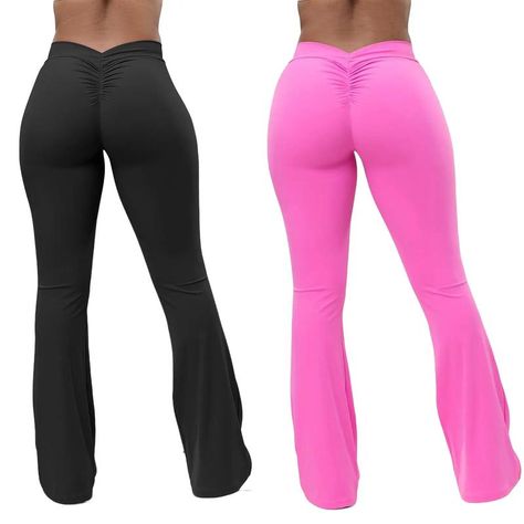 Women High Waist Seamless Flared Soild Color Butt Lift Bell Bottom Sweatpants Yoga Pants Tiktok Wishlist, Bell Bottom Sweatpants, Bell Bottom Leggings, Stylish Leggings, Xmas 2024, Tiktok Shop, Bell Bottom, Sports Leggings, Bell Bottoms