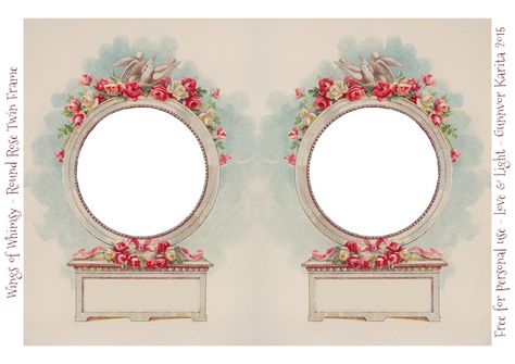 Twin Frame, Red Background Images, Girly Frame, Photographs And Memories, Double Photo, Photo Collage Design, Free Vintage Printables, Printable Valentine, Victorian Scrap