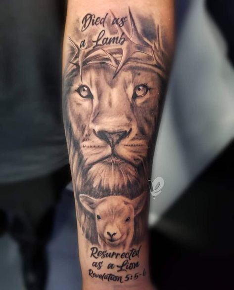 Lion Of God Tattoo For Women, Lion And Lamb Tattoo Men, Lion Of The Tribe Of Judah Tattoo, Biblical Lion Tattoo For Women, Lion Bible Tattoo, Biblical Lion Tattoo, Lion Lamb Dove Tattoo, Psalm 127:3-5 Tattoo, Christ Is King Tattoo