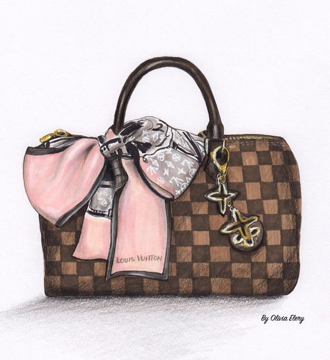 Very proud and excited to be illustrating for Louis Vuitton on May 10 💕💕💕 It always feels good when hard work,commitment and passion for… Louis Vuitton Illustration Art, Louis Vuitton Drawing, Louis Vuitton Illustration, Purse Illustration, Louis Vuitton Art, Louis Vuitton Purses, Bag Accessories Diy, Sac Louis Vuitton, Louis Vuitton Agenda