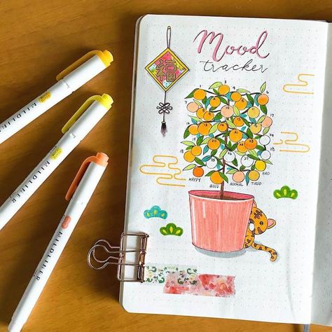 14 Mood Trackers Perfect for Your Bullet Journal - Beautiful Dawn Designs Tree Mood Tracker, New Year Bullet Journal, Year Bullet Journal, Mood Journal, Beautiful Dawn, Bujo Doodles, Bullet Journal Themes, Journal Themes, Bujo Inspiration