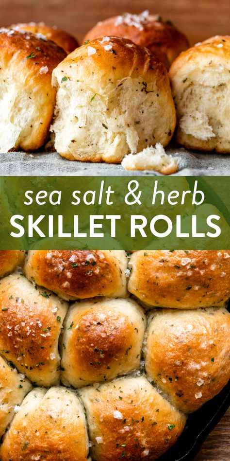 Skillet Rolls, Easy Lunch Ideas, Homemade Rolls, Recipes Bread, Easy Lunch, Recipes Homemade, Iron Skillet, Bread Recipes Homemade, Dinner Rolls