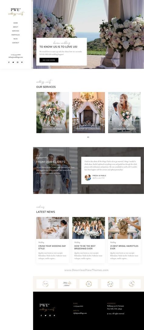 Party Rental Website Design, Website Events Page Design, Event Management Website Design, Event Planner Website Design, Theme For Wedding, Event Planner Website, Wedding Cap, Elegant Website Design, Wordpress Wedding Invitations