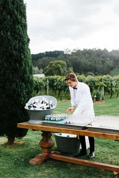 Interactive stations Brides and hostesses-with-the-mostest are pinning event activities that get guests out of their seats, such as make-your-own taco bars and hot cocoa stations. Image credit: Erin & Tara Buffet Stations, Unique Bridal Jewelry, Bridal Trends, Hill Country Wedding, Tent Reception, Taco Bar, When I Get Married, Bar Service, Event Activities