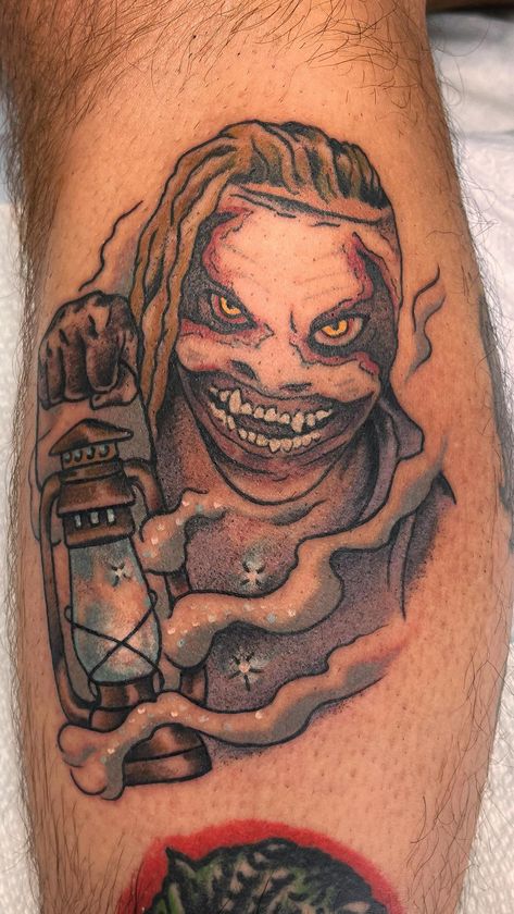 It was a real honor today to tattoo this Bray Wyatt tribute piece on my long time homie @wwegraves Thanks as always for your trust and… | Instagram Bray Wyatt Tattoo, Wwe Tattoos, Wrestling Tattoos, Bo Dallas, Godzilla Tattoo, Wwe Bray Wyatt, Tribute Tattoo, Corey Graves, The Wyatt Family