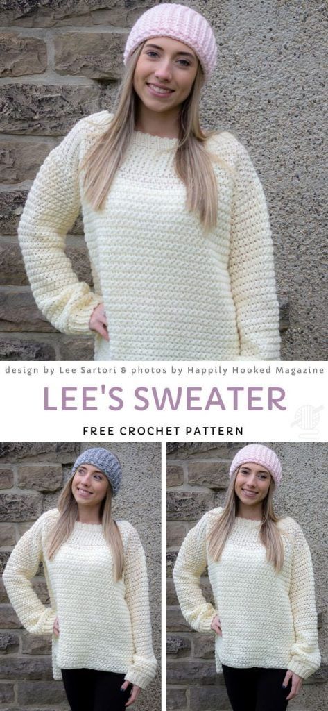 Pullover Sweaters Pattern, Crochet Pullover Pattern, Crochet Sweater Free, Sweater Patterns, Crochet Sweater Pattern Free, Mode Crochet, Crochet Summer Tops, Clothing Patterns Free, Haken Baby