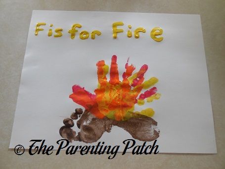 camping arts and crafts for preschoolers | ... Preschool camping activities, Preschool camping crafts and Preschool F Handprint Craft, F Is For Handprint Craft, F Is For, Footprint Alphabet, F Is For Fire, Fire Safety Crafts, Letter F Craft, Safety Crafts, Fire Crafts