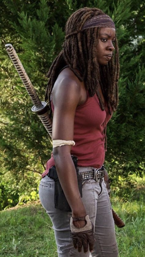 Michonne Hawthorne, Michonne Walking Dead, Rick And Michonne, Walking Dead Art, Best Tv Series Ever, The Walking Dead Tv, Zombie Girl, Stuff And Thangs, Rick Grimes