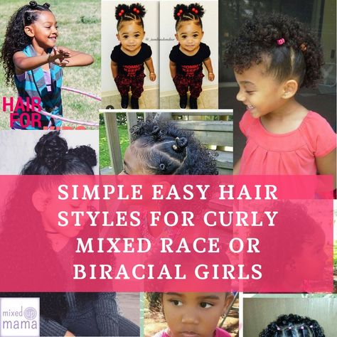 Race Hairstyles, Curly Mixed Hair, Mixed Race Hairstyles, Biracial Hair Care, Easy Hair Styles, Mixed Kids Hairstyles, Mixed Girl Hairstyles, Boys Haircut Styles, Baby Girl Hairstyles Curly